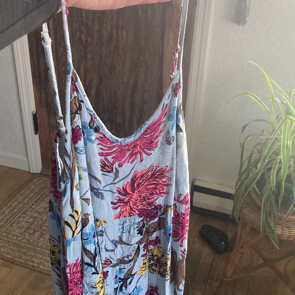 NATURAL LIFE Floral Jumpsuit SZ S - Blue and Pink with pockets - Picture 6 of 13